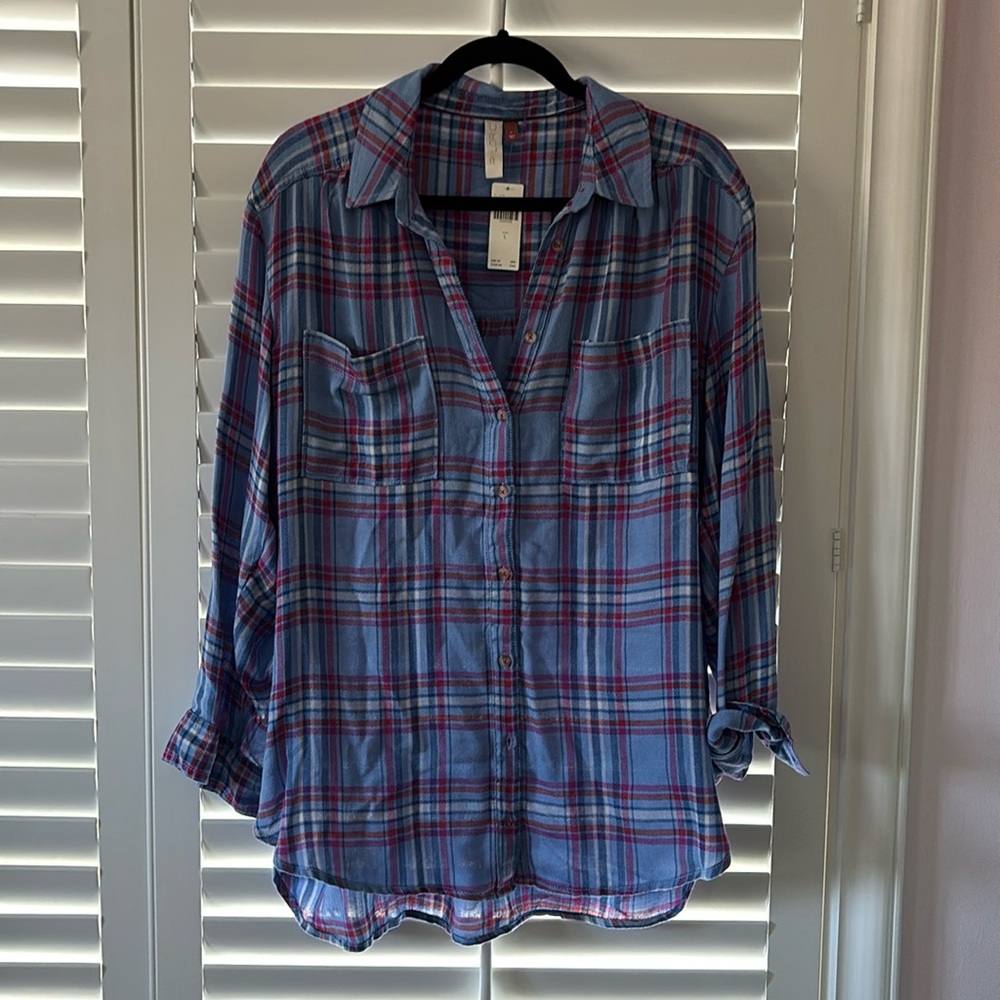 NWT Anthropologie Pilcro flannel top